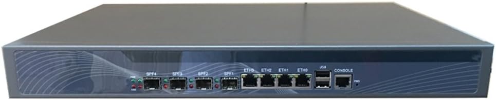 Firewall, VPN, 19 Inch 1U Rackmount, Mikrotik, OPNsense, Network Appliance, Z87 I3 4160, HUNSN RS20, AES-NI, 4 x Nics, 4 x SFP I350 Gigabit, COM, VGA, 2 x Bypass, 4G RAM, 32G SSD