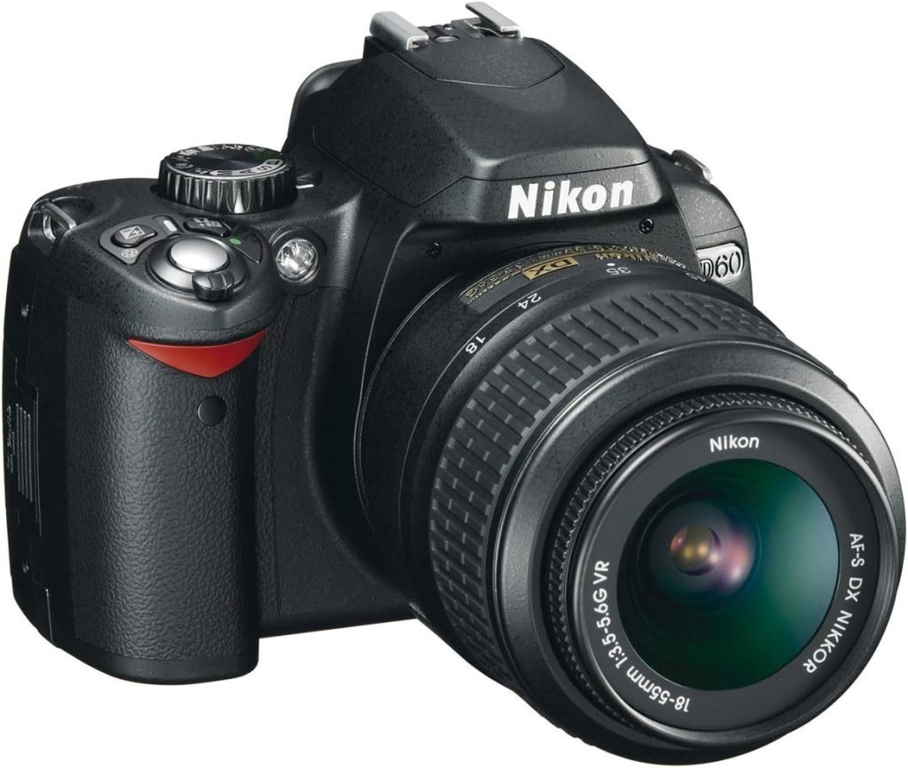 Nikon D60 Digital SLR Camera - Black (AF-S DX Nikkor 18-55 mm f/3.5-5.6G VR) (Renewed)