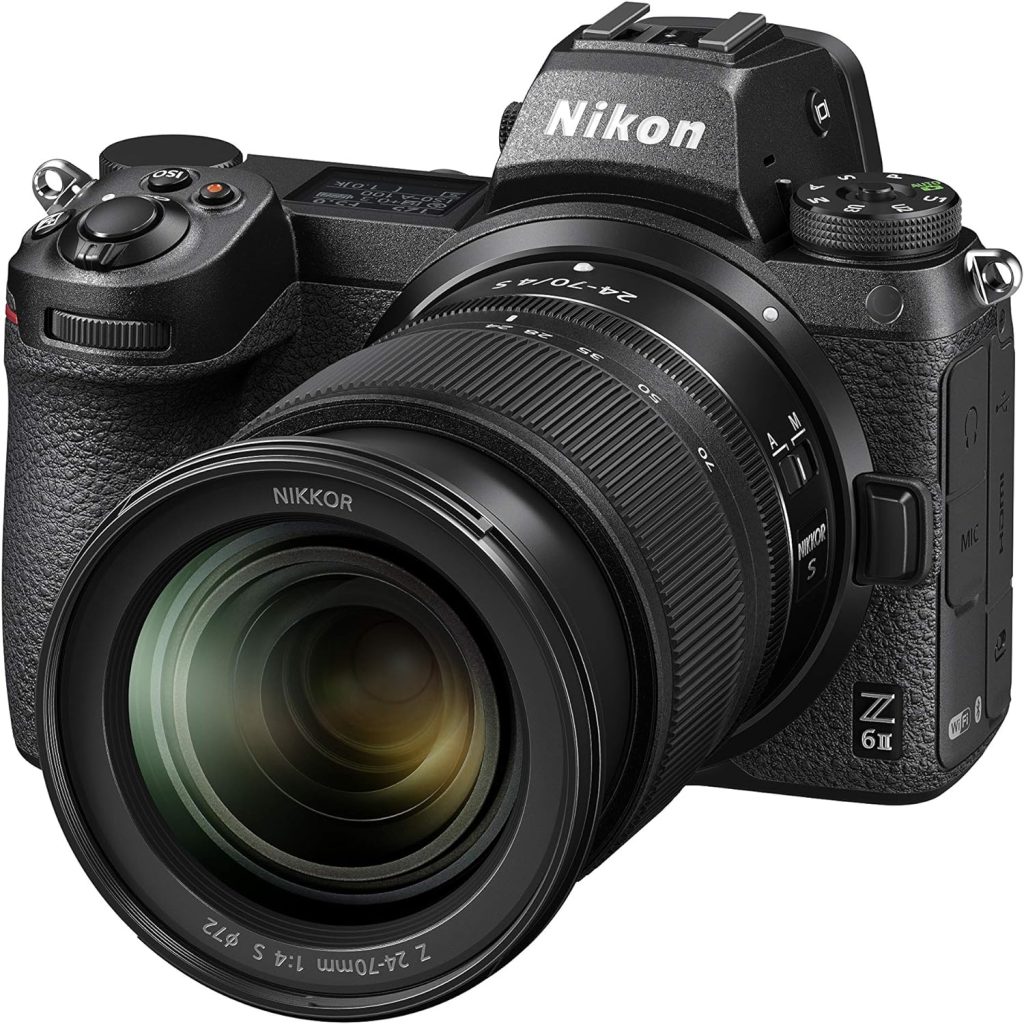 Nikon Z6 II + Z 24-70mm Mirrorless Camera Kit (24.5 megapixel, Ultra wide ISO, 14 fps Continuous Shooting, Eye-Detection AF, Dual Card Slots, 4K Full HD Video) VOA060K001