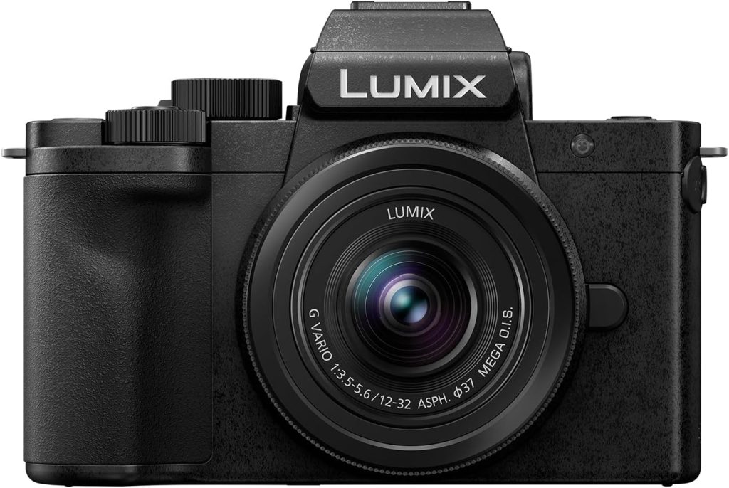 Panasonic Lumix DC-G100DKEBK Micro Four-Thirds Mirrorless Camera with Lumix G Vario 12-32mm F3.5-5.6 Lens, 20.3MP, 4K 30p  FHD 60 Video, Vlogging Camera, Free-Angle Monitor, USB-C Charging, Black