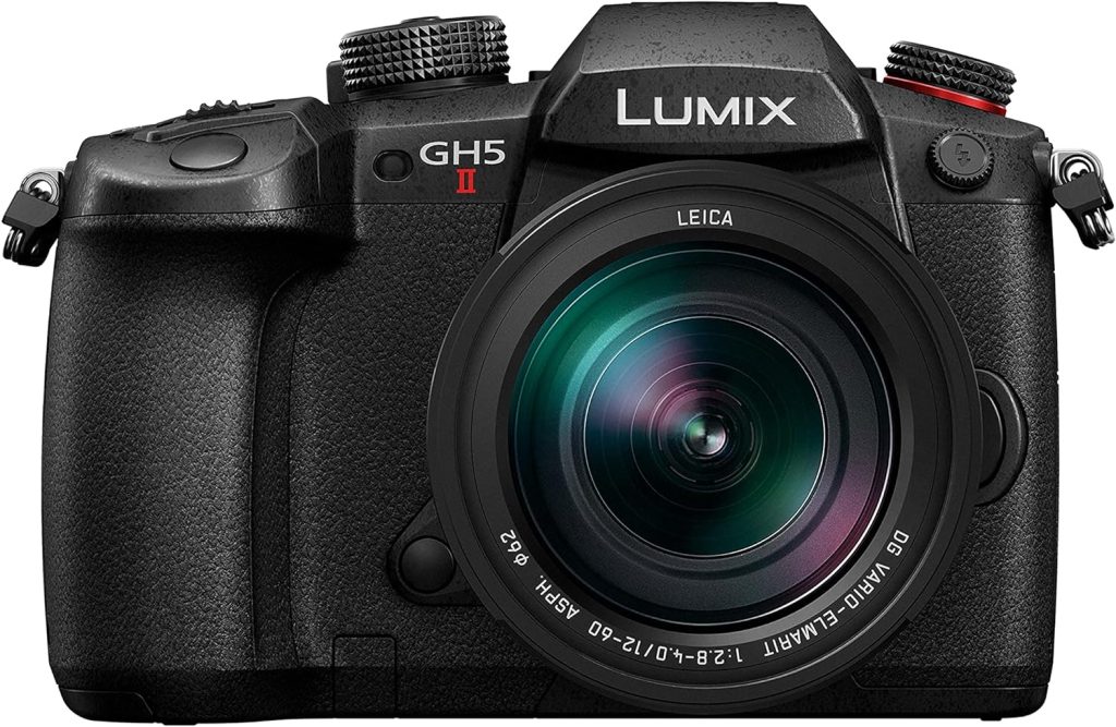 Panasonic LUMIX GH5M2 Mirrorless Camera with wireless live streaming and a LEICA 12-60mm F2.8-4.0 lens - Black