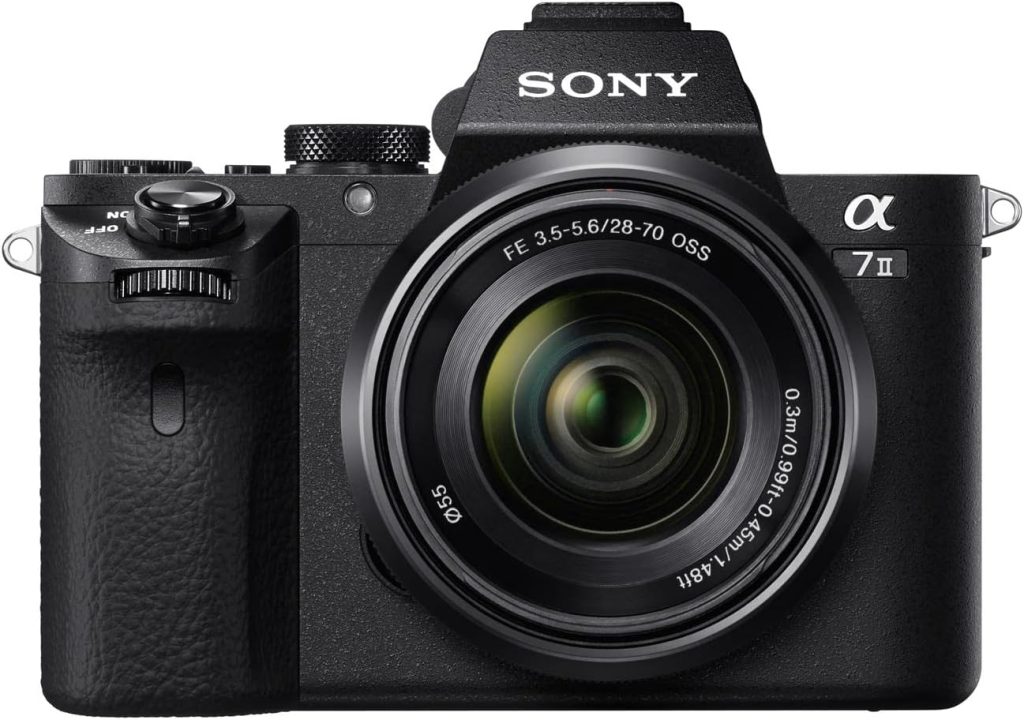 Sony Alpha 7 II | Full-Frame Mirrorless Camera with Sony 28-70 mm f/3.5-5.6 Zoom Lens ( 24.3 Megapixels, 5-axis in-body optical image stabilisation, XAVC S Format Recording ), Black